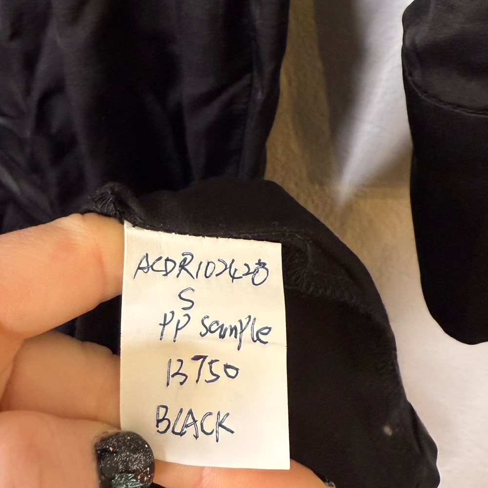 ASTR The Label Elizabello Satin Midi Shirt Dress Black NEW Size Small - Picture 9 of 14